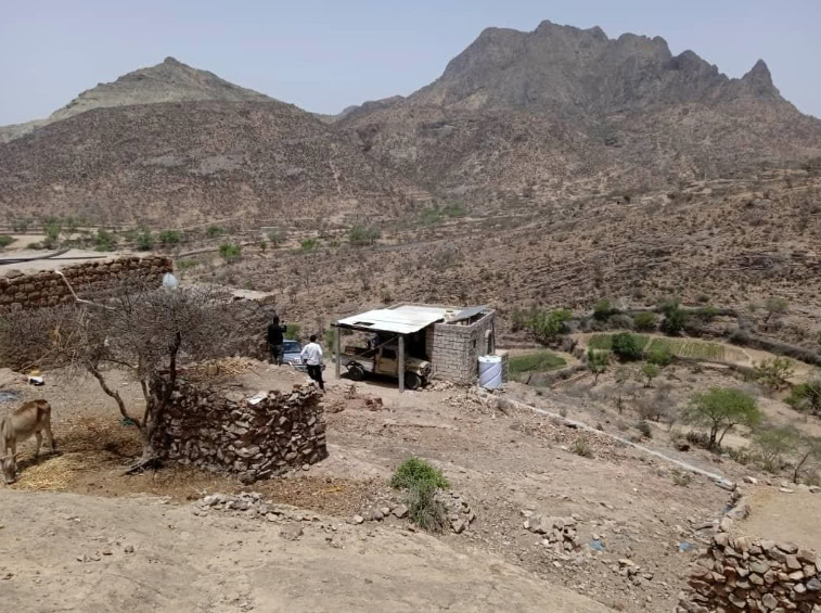 Voor het gezondheidscentrum van Dorcas er was, was dit het gebouw waar mensen behandeld konden worden